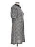Misia Houndstooth Gray Casual Dress Size L (petite) - photo 4