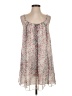 Quintessential 100% Polyester Print Ivory Casual Dress Size S - photo 1