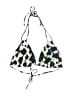 Unbranded Animal Print Ivory Blue Swimsuit Top Size L (estimated) - photo 1