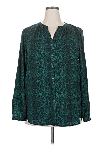 Jaclyn Smith Long Sleeve Blouse (view 1)