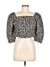 Levi's 100% Polyester Black 3/4 Sleeve Blouse Size M - photo 1