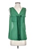 Timing 100% Polyester Green Sleeveless Blouse Size S - photo 1