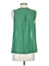 Timing 100% Polyester Green Sleeveless Blouse Size S - photo 2