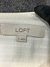 Ann Taylor LOFT 100% Polyester Stripes Ivory Long Sleeve Blouse Size M - photo 7