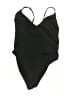 ASOS Design Solid Black One Piece Swimsuit Size 8 (estimated) - photo 1