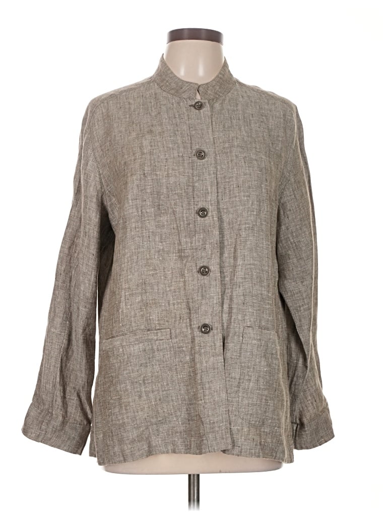 Pre-owned Chico's Design Coat In Gray