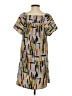 Elle 100% Polyester Print Gray Casual Dress Size S - photo 2