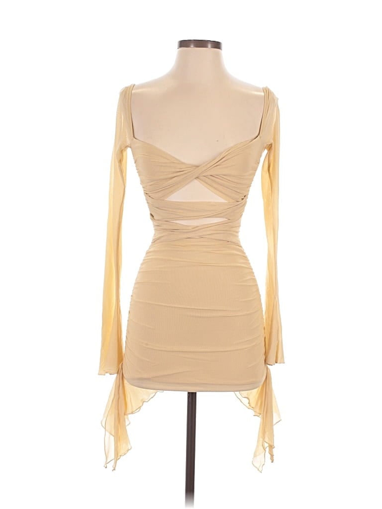 Pre-owned Oh Polly Cocktail Dress In Brown