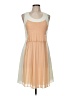 Mcginn Color Block Tan Cocktail Dress Size M - photo 1