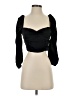 Sunday Best 100% Cupro Black 3/4 Sleeve Blouse Size 2 - photo 1