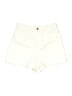 Zara 100% Cotton Solid Ivory Shorts Size 4 - photo 1