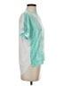 The Limited 100% Polyester Teal Short Sleeve Blouse Size XS - photo 4