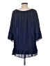 New Directions 100% Polyester Blue 3/4 Sleeve Blouse Size L - photo 2