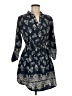 Time to Bloom 100% Polyester Paisley Blue Casual Dress Size M - photo 1
