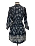 Time to Bloom 100% Polyester Paisley Blue Casual Dress Size M - photo 2