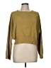 Jeanasis Solid Green Pullover Sweater One size - photo 1