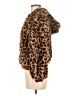 Shein 100% Polyester Animal Print Brown Faux Fur Jacket Size 6 - photo 5