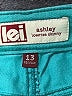 L.e.i. Color Block Teal Jeans Size 13 - photo 7