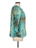 Jaipur 100% Polyester Teal 3/4 Sleeve Blouse Size M - photo 4