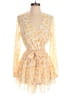 Highline Collective 100% Polyester Paisley Yellow Romper Size S - photo 1