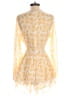 Highline Collective 100% Polyester Paisley Yellow Romper Size S - photo 2