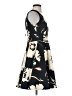 Maeve Floral Black Cocktail Dress Size 2 - photo 4