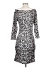 Jennifer Lopez Animal Print Silver Cocktail Dress Size S - photo 2