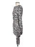 Jennifer Lopez Animal Print Silver Cocktail Dress Size S - photo 5