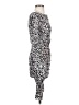 Jennifer Lopez Animal Print Silver Cocktail Dress Size S - photo 4
