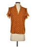 Point Sur 100% Polyester Orange Sleeveless Blouse Size XXS - photo 1