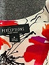 Perceptions Print White Casual Dress Size 6 - photo 7