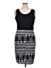 Rouge Graphic Black Casual Dress Size 1X - photo 2