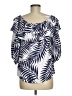 Sam and Jess 100% Rayon Blue 3/4 Sleeve Blouse Size M - photo 2