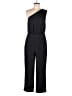 Express 100% Polyester Solid Black Jumpsuit Size M - photo 1