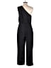 Express 100% Polyester Solid Black Jumpsuit Size M - photo 2