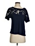 Yoana Baraschi 100% Polyester Blue Short Sleeve Top Size S - photo 1