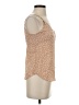 Reformation 100% Viscose Floral Tan Sleeveless Top Size XS - photo 4