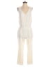 R | Label Solid Ivory Jumpsuit Size S - photo 1