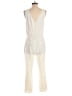 R | Label Solid Ivory Jumpsuit Size S - photo 2