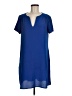 Lush Solid Blue Casual Dress Size M - photo 1