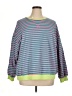 Unbranded Stripes Blue Sweatshirt Size XL (estimated) - photo 1
