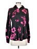Haver 100% Polyester Floral Black Long Sleeve Blouse Size XS - photo 1