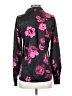 Haver 100% Polyester Floral Black Long Sleeve Blouse Size XS - photo 2