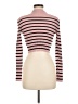 Shein 100% Polyester Stripes Pink Turtleneck Sweater Size M - photo 2