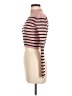 Shein 100% Polyester Stripes Pink Turtleneck Sweater Size M - photo 5