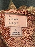 A New Day 100% Polyester Paisley Brown Long Sleeve Blouse Size L - photo 7