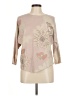 Sioni Floral Tan Pullover Sweater Size M - photo 1