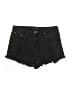 Almost Famous Stars Black Denim Shorts Size 9 - photo 1