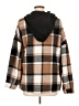 Shein Plaid Brown Coat Size L - photo 2