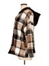Shein Plaid Brown Coat Size L - photo 5